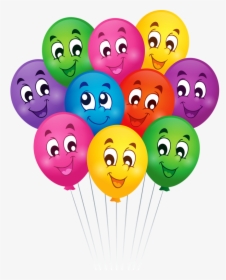 Png Smileys Happy Birthday And Birthdays - Cartoon Images Of Balloons, Transparent Png, Free Download