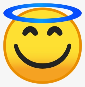 Smiling Face With Halo Icon - Emoji Faces, HD Png Download, Free Download