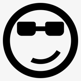 Cool Emoticon Smiley Face - Cool Icon, HD Png Download, Free Download