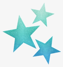 Transparent Sparkles Clipart - Teal Star Clip Art, HD Png Download, Free Download