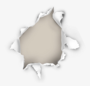 #hole #wall #grunge #rip #tare - Ripped Hole In Paper, HD Png Download, Free Download