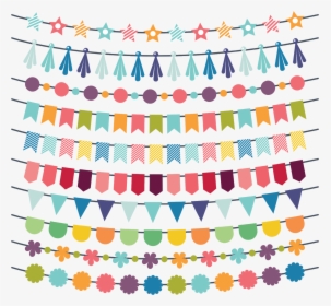 Birthday Flags Png - Happy Birthday Ribbon Png, Transparent Png, Free Download