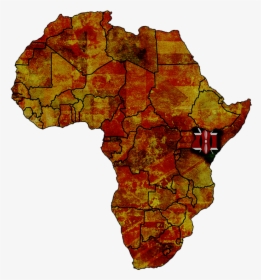African Continent And Kenya - Sudan Map And Flag, HD Png Download, Free Download