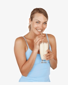 Thumb Image - Woman Drinking Shake Png, Transparent Png, Free Download