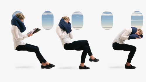 Person Lounging Png -taking Travel To A Whole New Level - Huzi Infinity Pillow Design Travel Pillow And Neck, Transparent Png, Free Download