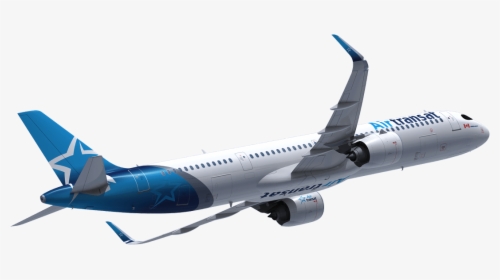 Plane - A321 Neo Air Transat, HD Png Download, Free Download
