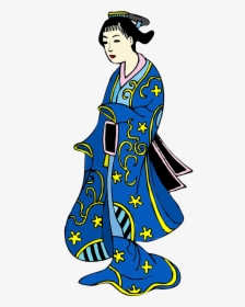 Asian Chinese Kimono Free Photo - Transparent Chinese Woman, HD Png Download, Free Download
