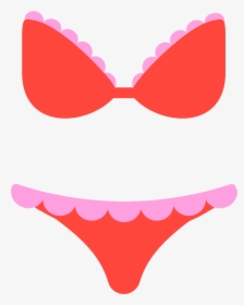 Transparent Bikini Top Clipart - Traje De Baño Emoji, HD Png Download, Free Download