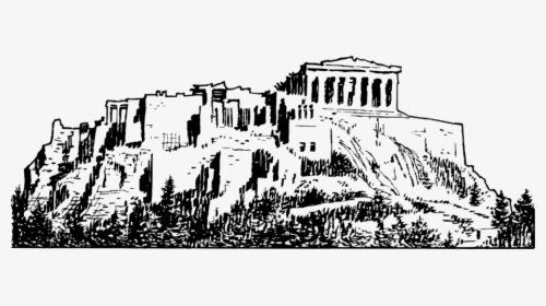 Acropolis Coloring Page, HD Png Download, Free Download