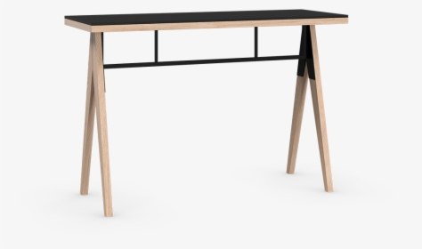 Coquo Braccas White Oak Solid Wood Modular Black Fenix - Writing Desk, HD Png Download, Free Download