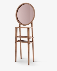 Turner Standing Mirror In Walnut Wood, Genuine Leather - Chiavari Chair, HD Png Download, Free Download