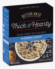 Better Oats Thick & Hearty Blueberry Muffin Instant - Steel Cut Oats Walmart, HD Png Download, Free Download