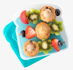 Blueberry Muffin And Fruit Kebabs - Kiwifruit, HD Png Download, Free Download