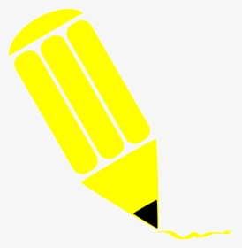 Pencil Stylized Yellow - Clip Art, HD Png Download, Free Download