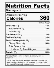 Blueberry Muffin Protein Smoothie Nutrition Label - Popcorn Nutrition Facts 100g, HD Png Download, Free Download