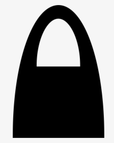 Black Shopping Bag Silhouette Of Big Handle - Arch, HD Png Download, Free Download