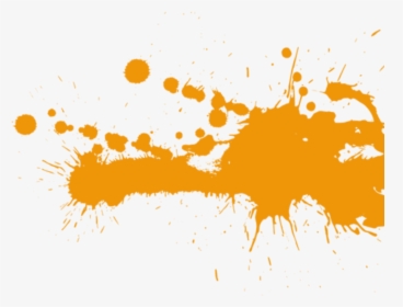 Decorative Image Of Orange Paint - Black Blood Splatter Transparent, HD Png Download, Free Download