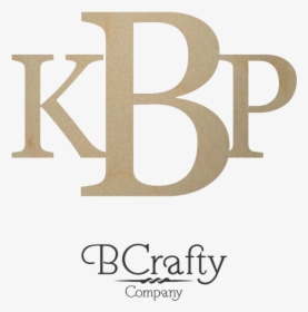 Wooden Initial Monogram - Letters Kbp, HD Png Download, Free Download