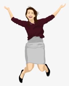Transparent Mujer Feliz Png - Happy Woman Vector Png, Png Download, Free Download