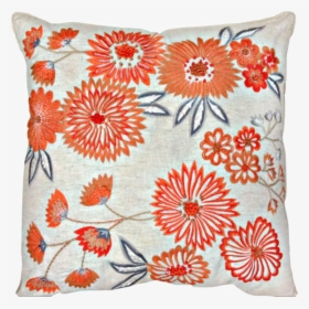 #pillow #coral #flowers #decor #remixit #freetoedit - Cushion, HD Png Download, Free Download