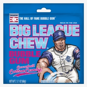 Cotton Candy Bubble Gum Big League Chew, HD Png Download, Free Download