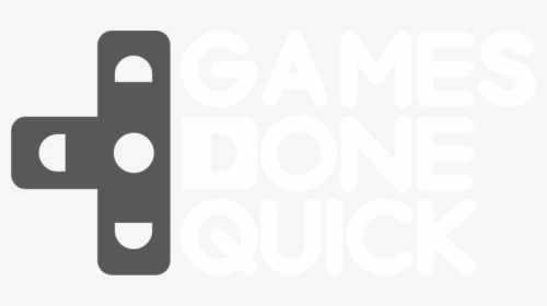 Games Done Quick Logo White On Transparent - Awesome Games Done Quick 2018, HD Png Download, Free Download