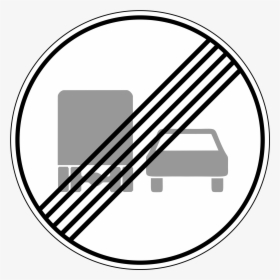 No Passing Sign Europe, HD Png Download, Free Download