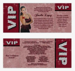 Quinceanera Vip Ticket Invitations, HD Png Download, Free Download