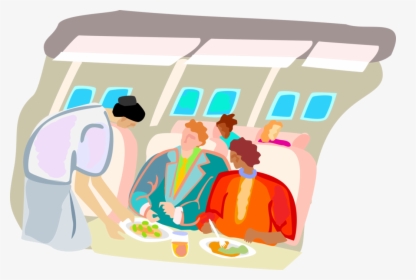Vector Illustration Of Airline Hostess Stewardess Serves - Food Services Categories Cruises, HD Png Download, Free Download