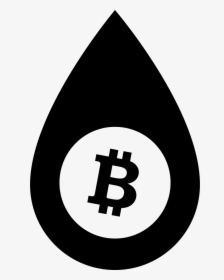 Droplet With Bitcoin Symbol - Bitcoin, HD Png Download, Free Download