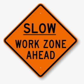 Construction Work Zone Sign, HD Png Download, Free Download