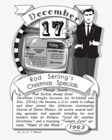 December Seventeenth, Rod Serling’s Christmas Specials - Cartoon, HD Png Download, Free Download