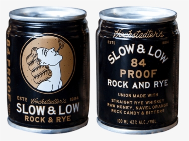 Slow & Low Rock & Rye Whiskey Cans - Slow And Low Whiskey, HD Png Download, Free Download