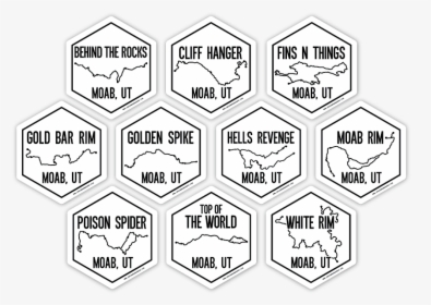 Moab Trail Name Stickers, HD Png Download, Free Download