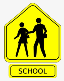 Slow School Zone Clipart - School Zone Sign Clipart, HD Png Download, Free Download