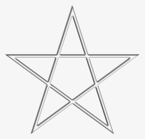 Metallic Pentagram - White Pentagram Transparent, HD Png Download, Free Download