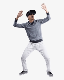 3d Vr Glasses - Person Using Vr Png, Transparent Png, Free Download