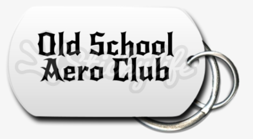 Old School Aero Club Key Chain Front - Calligraphy, HD Png Download, Free Download