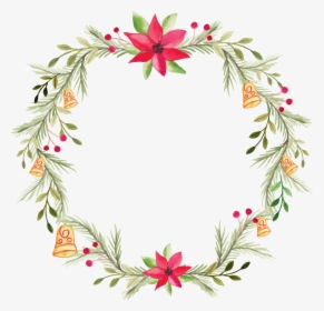Free Christmas Watercolor Wreath, HD Png Download, Free Download