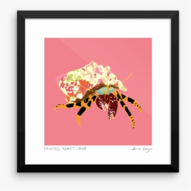 Painted Hermit Crab Print - Illustration, HD Png Download, Free Download