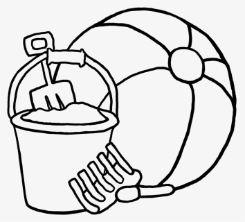 Beachball Clipart Outline - Beach Ball Coloring Page, HD Png Download, Free Download