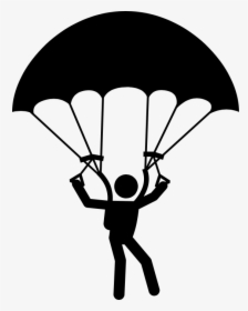 Collection Of Skydiving - Skydiving Clipart, HD Png Download, Free Download