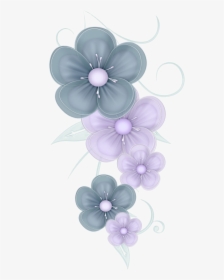 Flowers Png Blue By - Editing Zone Text Png, Transparent Png, Free Download