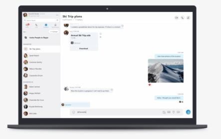 New Skype Chat Experience - Skype Bookmarks, HD Png Download, Free Download