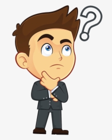 Clip Art Person Wondering - Male Cartoon, HD Png Download, Free Download
