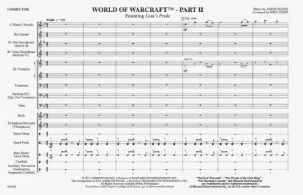 World Of Warcraft Trumpet Sheet Music, HD Png Download, Free Download