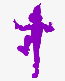 Colorful Vintage Circus Clown Png Clipart - Silhouette, Transparent Png, Free Download
