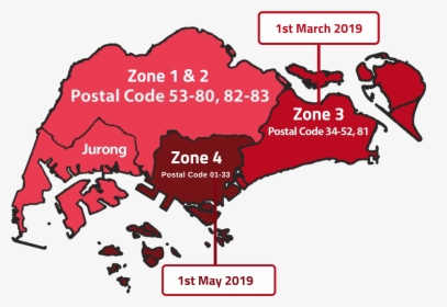 Transparent Red Electricity Png - Singapore Population Density Map 2018, Png Download, Free Download