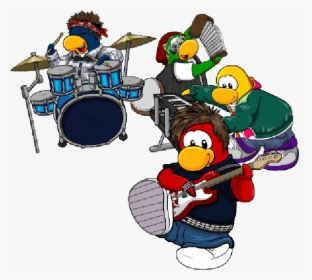 Club Penguin Cartoon Picture Images Wondering Clip - Club Penguin Drums, HD Png Download, Free Download