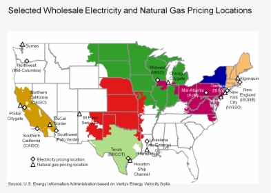 Selected Wholesale Electricity Pricing Locations - Most Incest, HD Png Download, Free Download